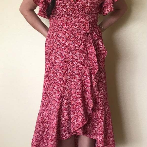 Max studio floral wrap dress misa style NWT - Picture 7 of 9